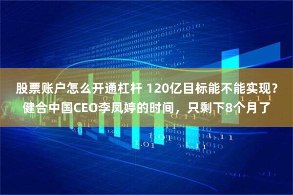 股票账户怎么开通杠杆 120亿目标能不能实现？健合中国CEO李凤婷的时间，只剩下8个月了